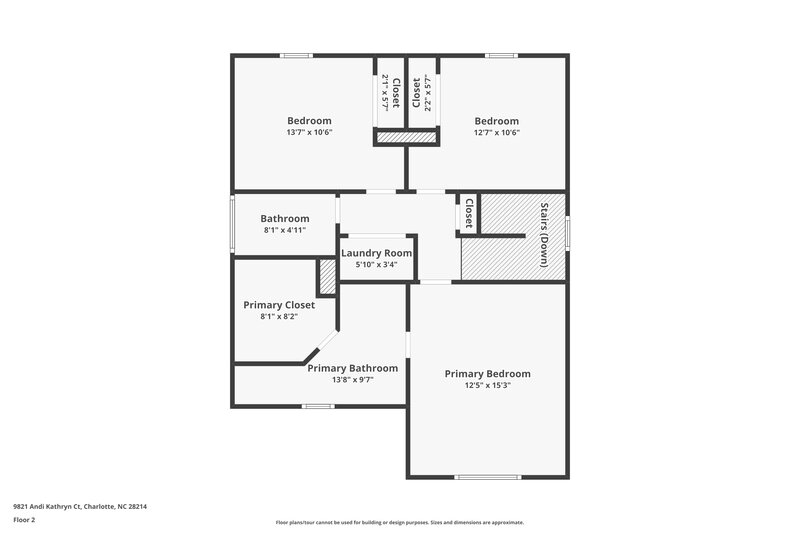 1,720/Mo, 9821 Andi Kathryn Ct Charlotte, NC 28214 Floorplan View 2