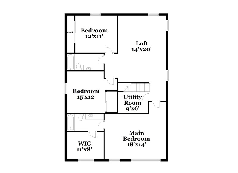 1,820/Mo, 930 Littleton Dr Concord, NC 28025 Floor Plan View 2