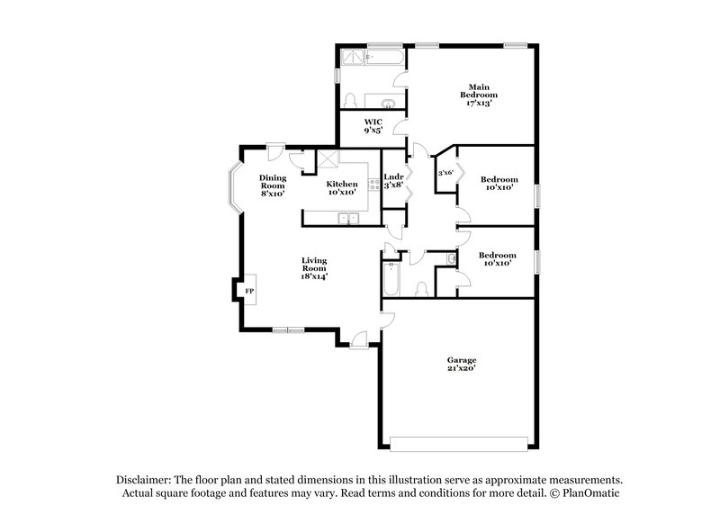 1,850/Mo, 1018 Cranston Crossing Pl Indian Trail, NC 28079 Floor Plan View