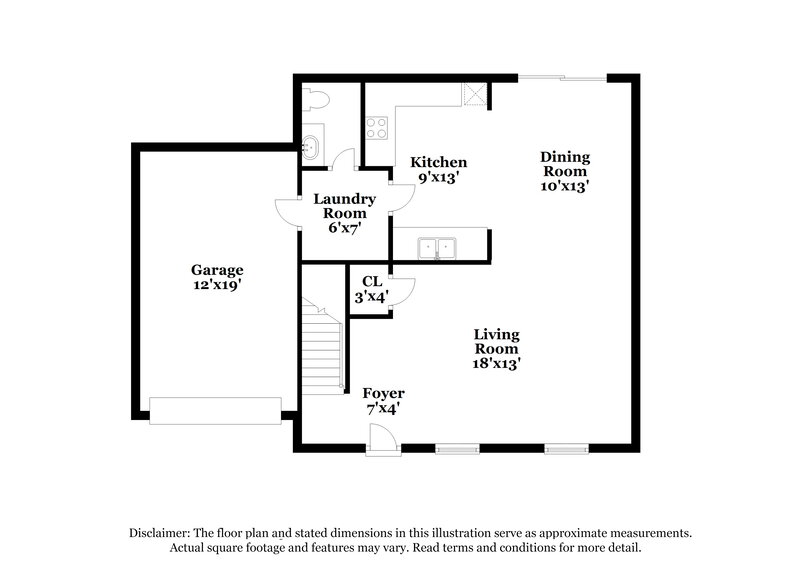 1,875/Mo, 10425 Katie Creek Ct Charlotte, NC 28213 Floor Plan View