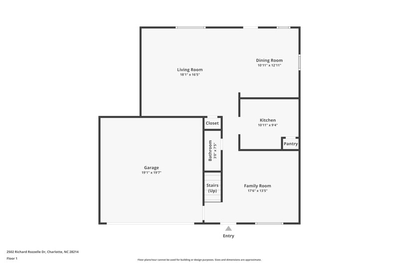 3,090/Mo, 2502 Richard Rozzelle Dr Charlotte, NC 28214 Floorplan View