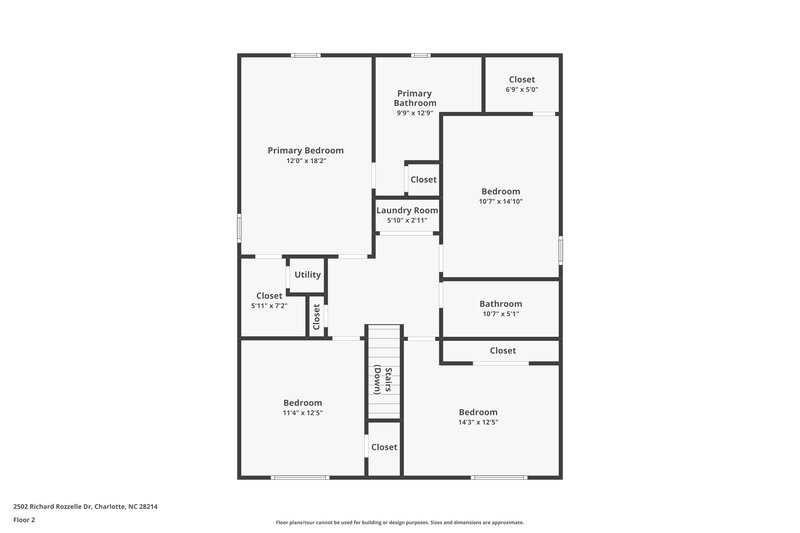 3,090/Mo, 2502 Richard Rozzelle Dr Charlotte, NC 28214 Floorplan View 2