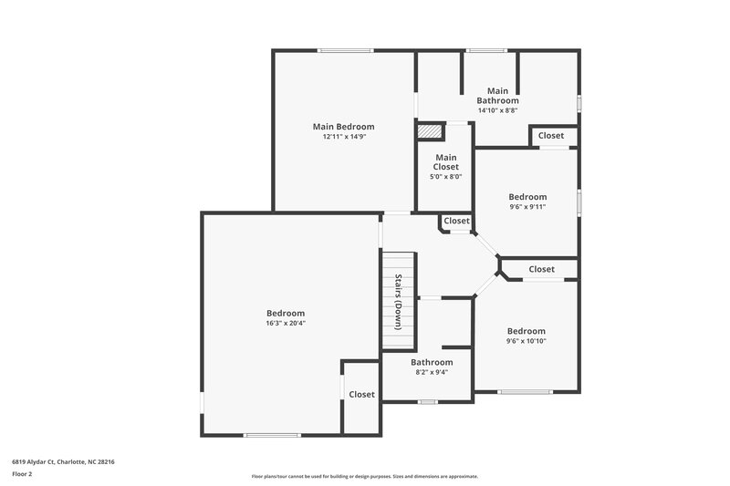 2,470/Mo, 6819 Alydar Ct Charlotte, NC 28216 Floorplan View 2