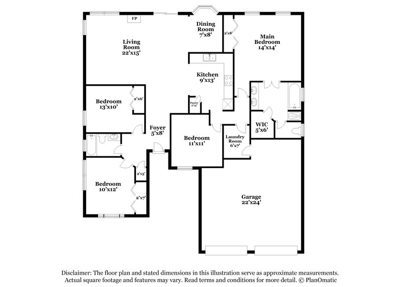 2,015/Mo, 5206 Haybridge Rd Charlotte, NC 28269 Floorplan View