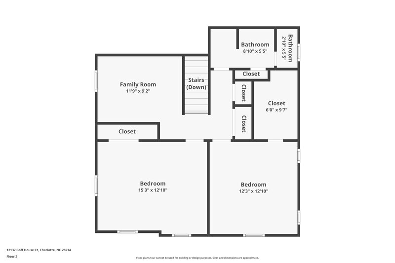 1,870/Mo, 12137 Goff House Ct Charlotte, NC 28214 Floor Plan View 2