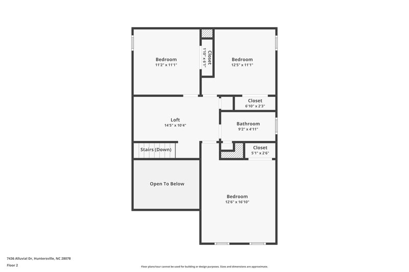 2,280/Mo, 7436 Alluvial Dr Huntersville, NC 28078 Floorplan View 2