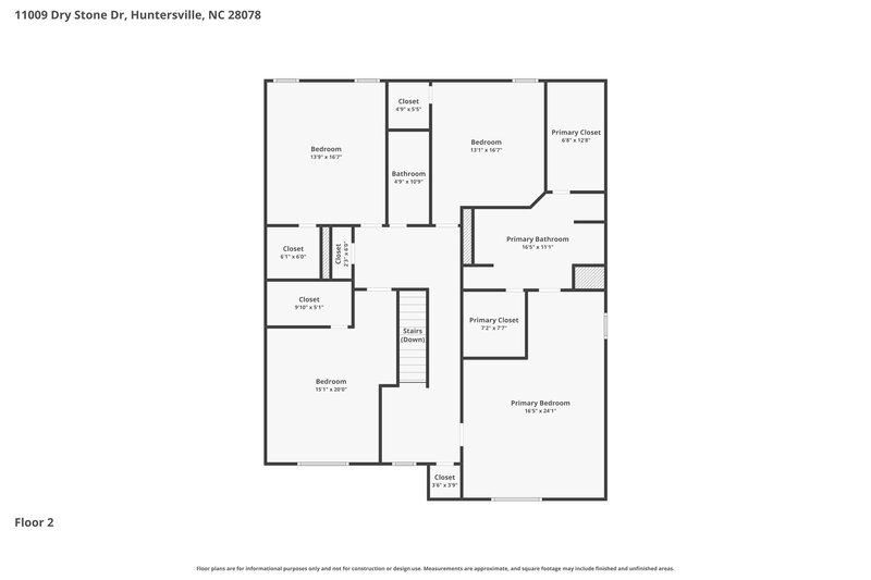 2,600/Mo, 11009 Dry Stone Dr Huntersville, NC 28078 Floor Plan View 2