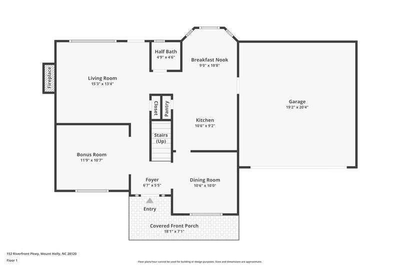2,310/Mo, 152 Riverfront Pkwy Mount Holly, NC 28120 Floor Plan View