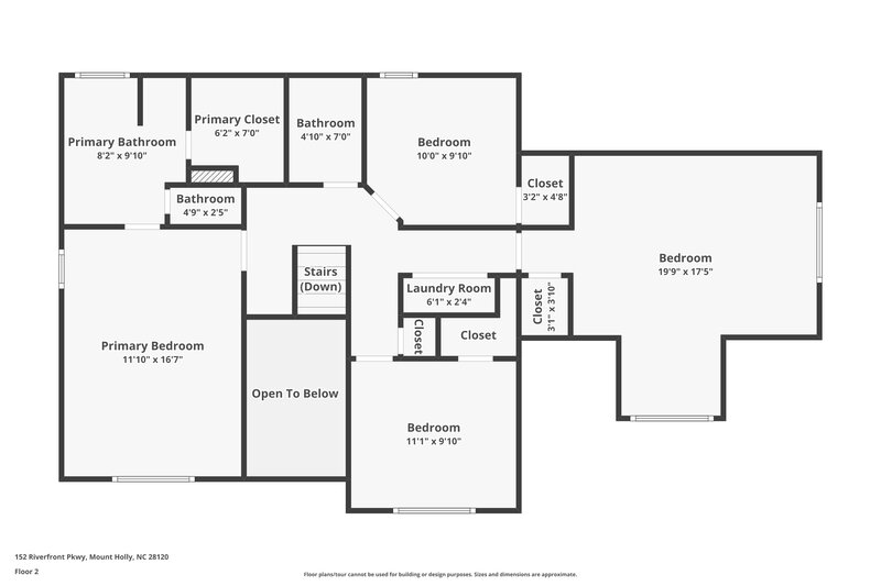 2,310/Mo, 152 Riverfront Pkwy Mount Holly, NC 28120 Floor Plan View 2