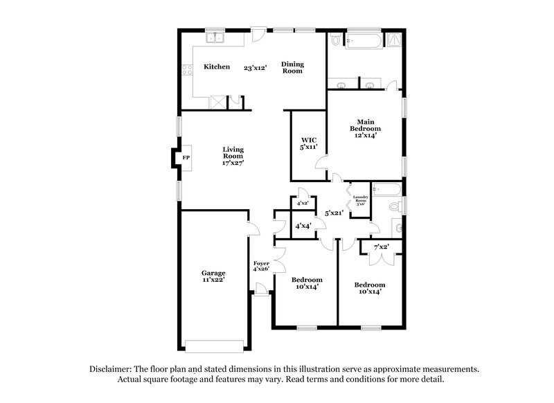 1,675/Mo, 8626 Galena View Dr Charlotte, NC 28269 Floor Plan View
