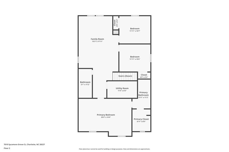 1,810/Mo, 7010 Sycamore Grove Ct Charlotte, NC 28227 Floor Plan View