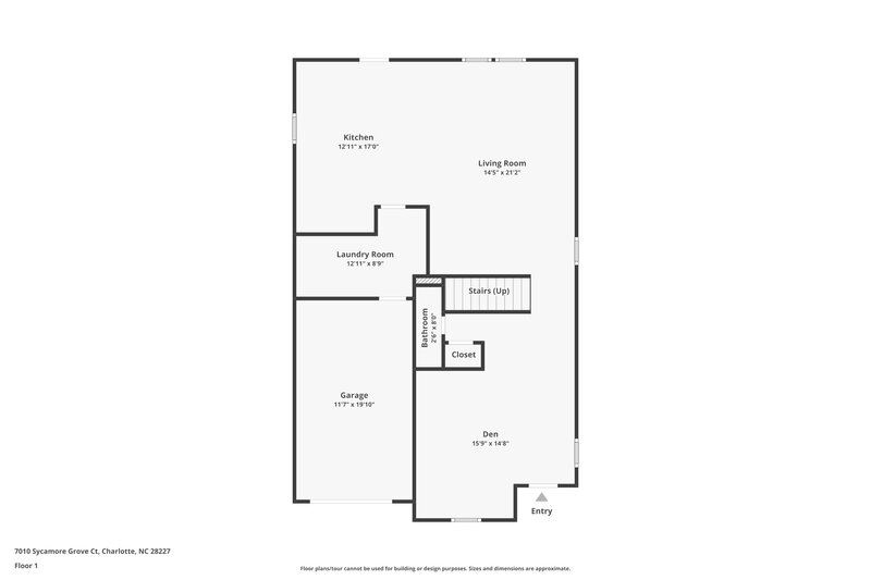 1,810/Mo, 7010 Sycamore Grove Ct Charlotte, NC 28227 Floor Plan View 2