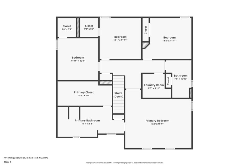 2,425/Mo, 1014 Whippoorwill Ln Indian Trail, NC 28079 Floor Plan View 2