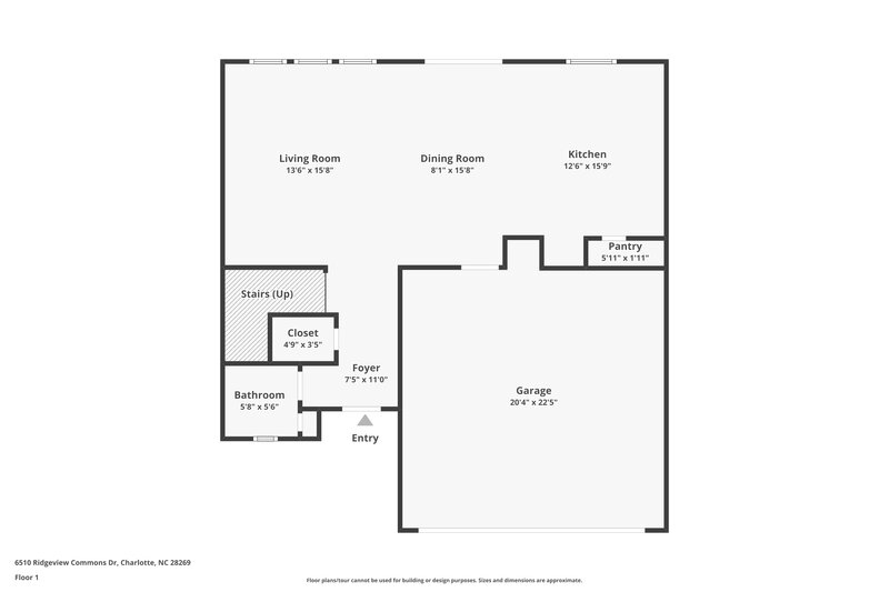 2,265/Mo, 6510 Ridgeview Commons Dr Charlotte, NC 28269 Floor Plan View