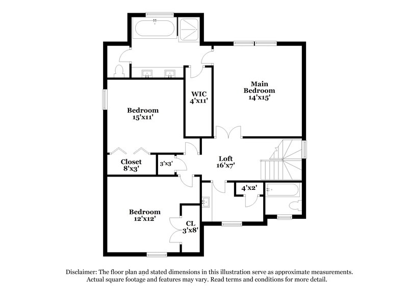 2,285/Mo, 8607 Castle Cliff Dr Matthews, NC 28105 Floor Plan View 2