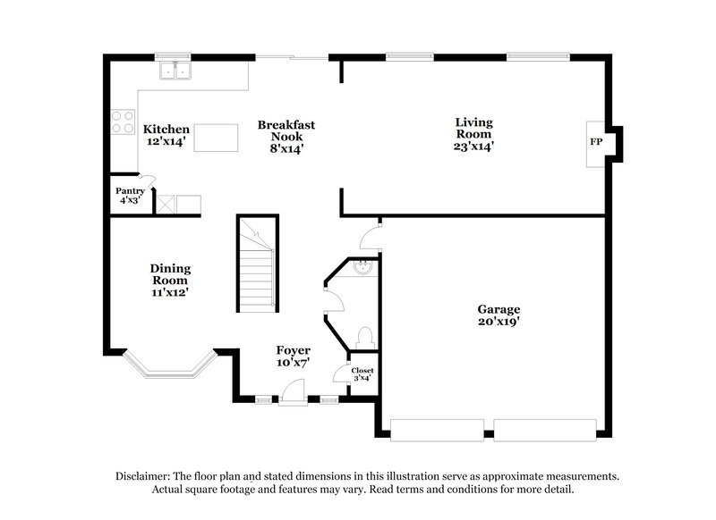 2,550/Mo, 2865 Island Point Dr NW Concord, NC 28027 Floor Plan View