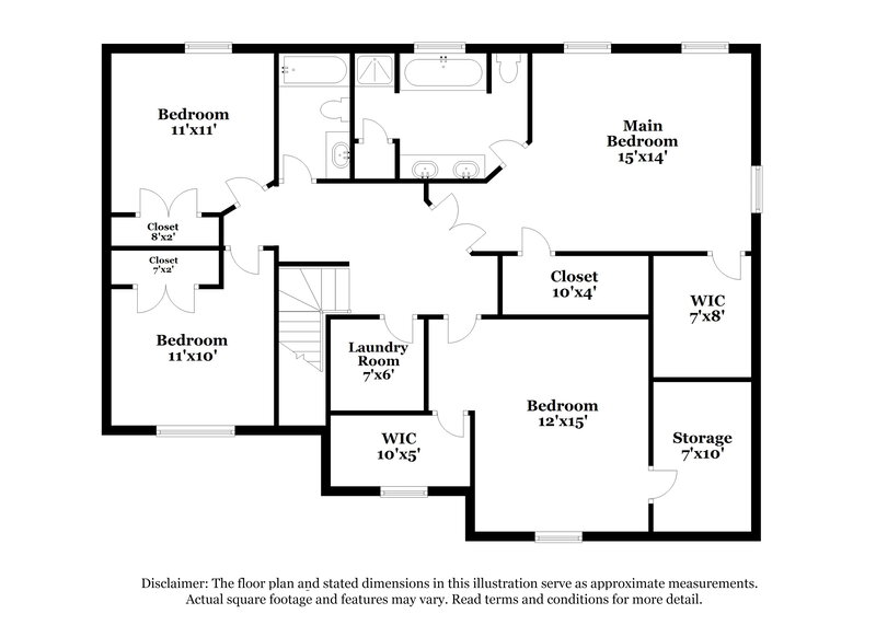 2,550/Mo, 2865 Island Point Dr NW Concord, NC 28027 Floor Plan View 2