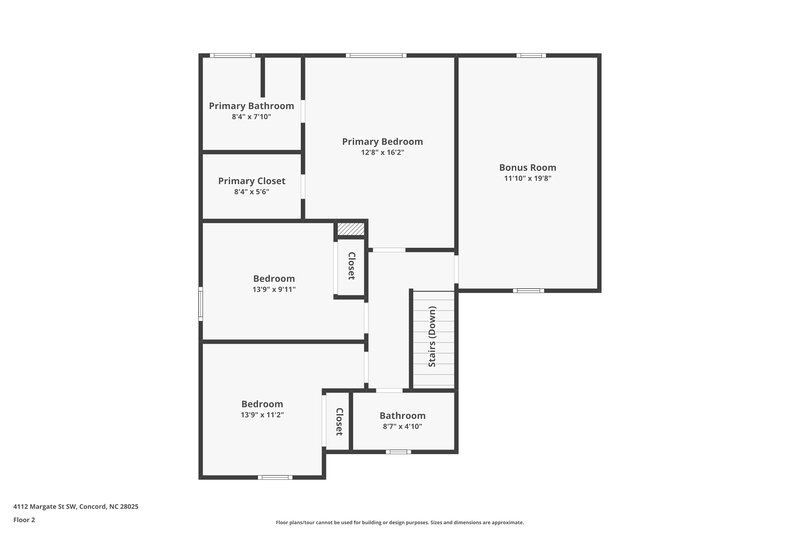 1,730/Mo, 4112 Margate St SW Concord, NC 28025 Floorplan View 2