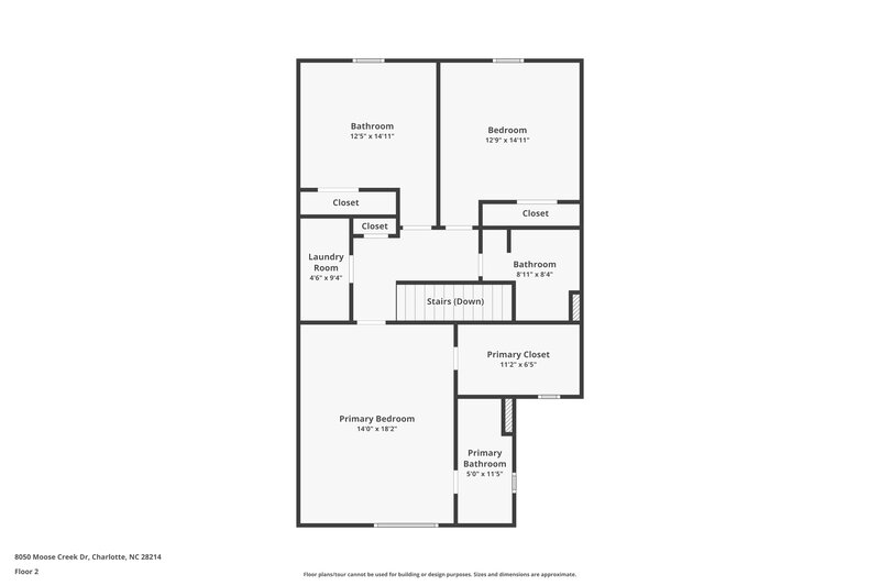 1,895/Mo, 8050 Moose Creek Dr Charlotte, NC 28214 Floor Plan View
