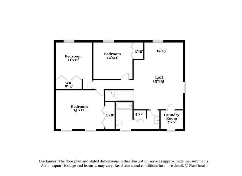 1,895/Mo, 12632 Dervish Ln Charlotte, NC 28269 Floor Plan View 2