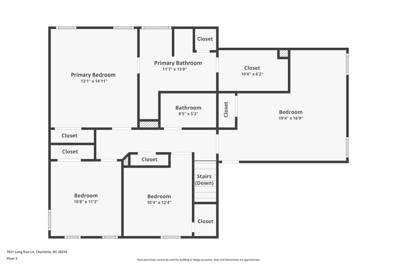 3,150/Mo, 7021 Long Run Ln Charlotte, NC 28216 Floor Plan View
