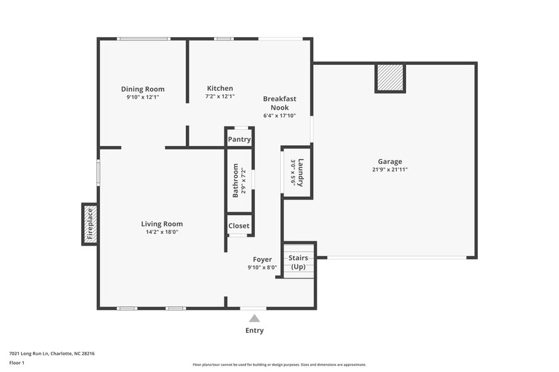 3,150/Mo, 7021 Long Run Ln Charlotte, NC 28216 Floor Plan View 2