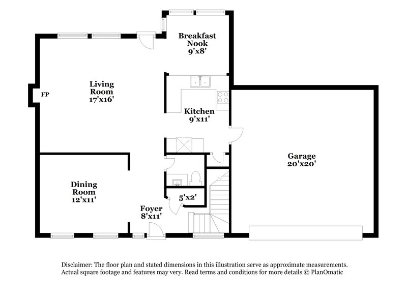 1,950/Mo, 6038 Shining Oak Ln Charlotte, NC 28269 Floor Plan View
