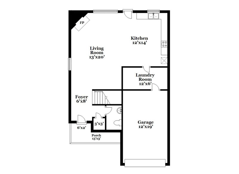 1,660/Mo, 1909 Dunsmore Ln Waxhaw, NC 28173 Floor Plan View 2