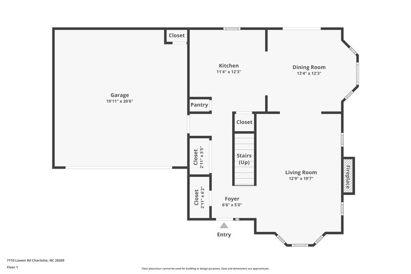 2,010/Mo, 7110 Lowen Rd Charlotte, NC 28269 Floorplan View