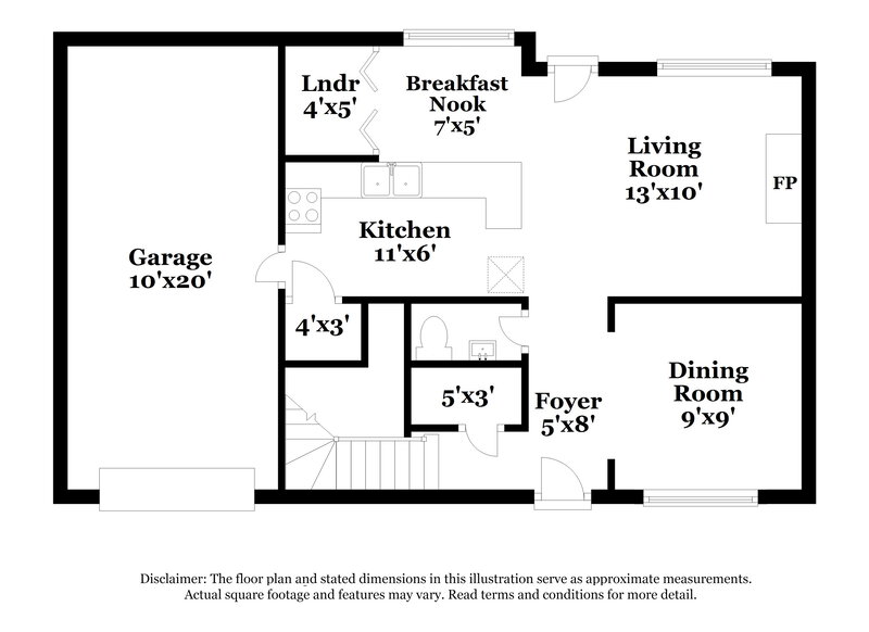 1,845/Mo, 10535 Green Hedge Ave Charlotte, NC 28269 Floor Plan View