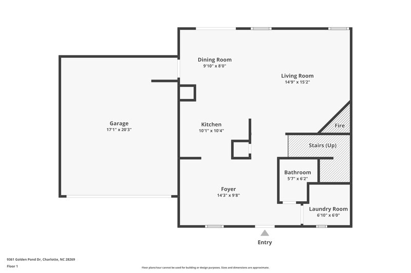 2,315/Mo, 9361 Golden Pond Dr Charlotte, NC 28269 Floor Plan View 2