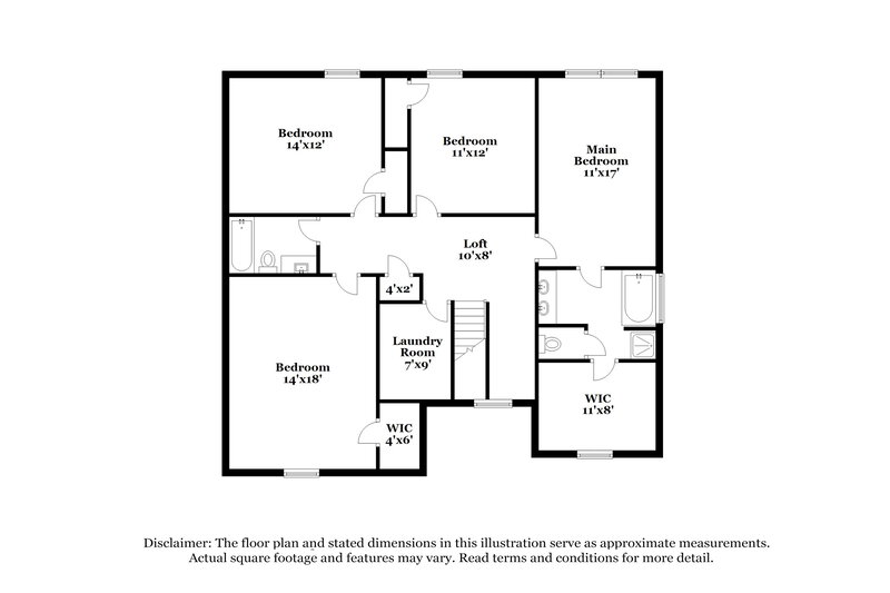 2,405/Mo, 1316 Kersey Glen Ln Charlotte, NC 28216 Floor Plan View 2