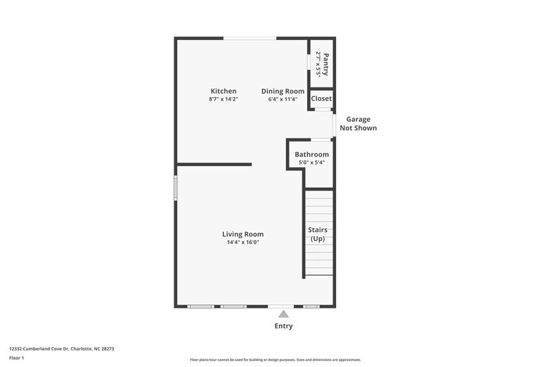 2,155/Mo, 12332 Cumberland Cove Dr Charlotte, NC 28273 Floor Plan View