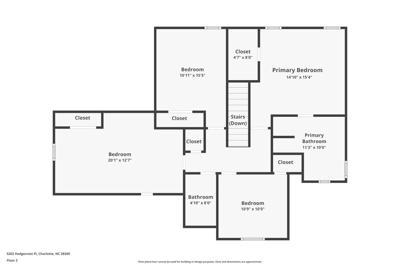 2,275/Mo, 5202 Hedgecrest Pl Charlotte, NC 28269 Floor Plan View
