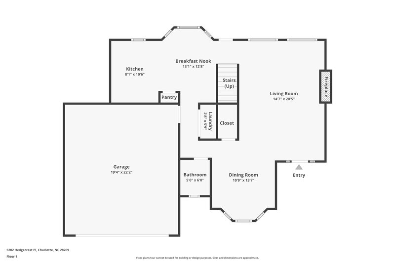 2,275/Mo, 5202 Hedgecrest Pl Charlotte, NC 28269 Floor Plan View 2