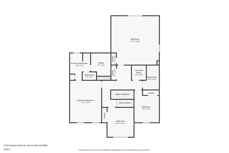3,040/Mo, 6110 Colonial Garden Dr Huntersville, NC 28078 Floor Plan View 2