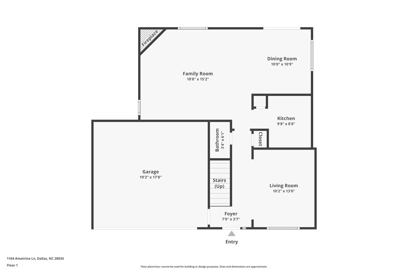 2,025/Mo, 1104 Ametrine Ln Dallas, NC 28034 Floor Plan View