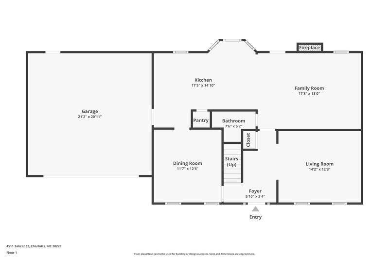 2,370/Mo, 4511 Tabcat Ct Charlotte, NC 28273 Floor Plan View