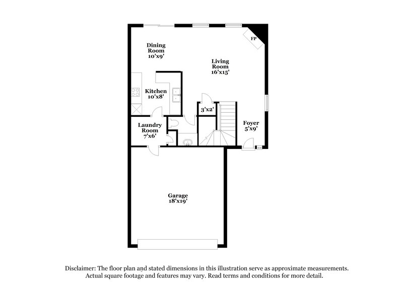 2,015/Mo, 3910 Hunter Hill Ln Charlotte, NC 28216 Floor Plan View