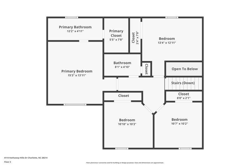 1,960/Mo, 4114 Hathaway Hills Dr Charlotte, NC 28214 Floor Plan View 2
