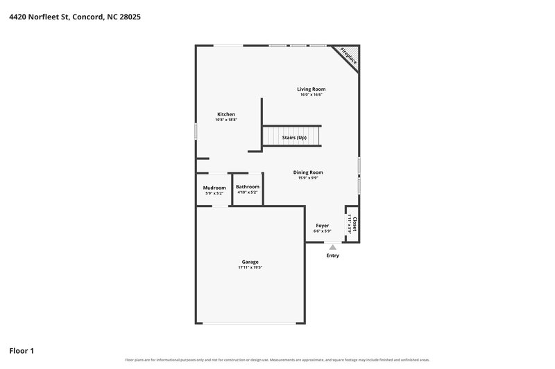 0/Mo, 4420 Norfleet St Concord, NC 28025 Floorplan View