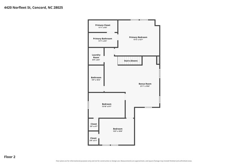 0/Mo, 4420 Norfleet St Concord, NC 28025 Floorplan View 2