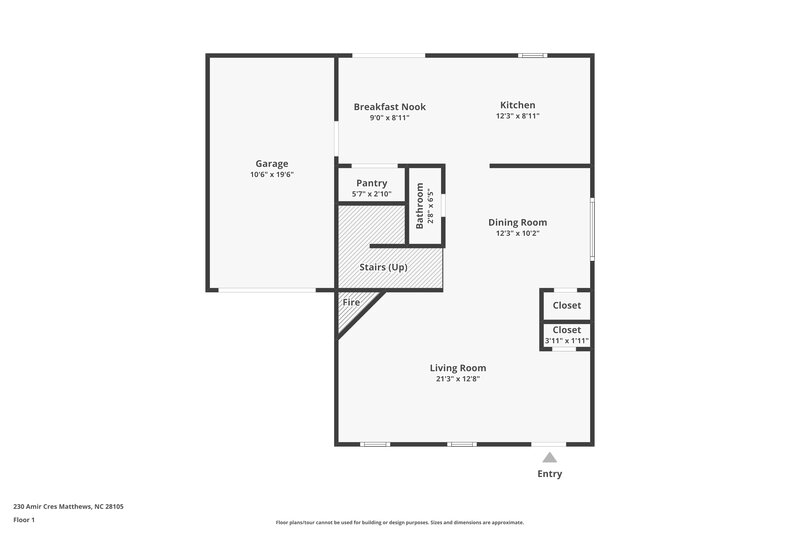 2,165/Mo, 230 Amir Cir Matthews, NC 28105 Floor Plan View