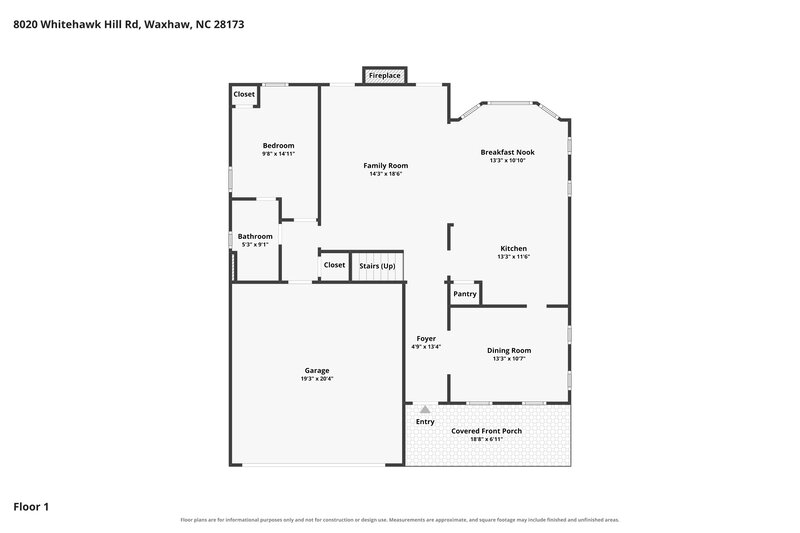 4,085/Mo, 8020 Whitehawk Hill Rd Waxhaw, NC 28173 Floor Plan View