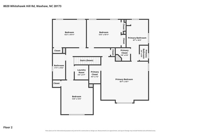 4,085/Mo, 8020 Whitehawk Hill Rd Waxhaw, NC 28173 Floor Plan View 2