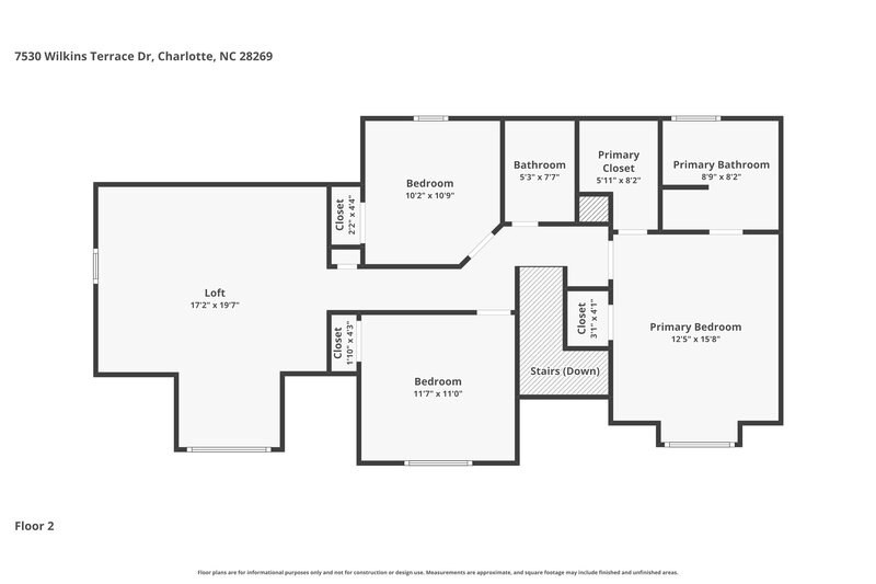 0/Mo, 7530 Wilkins Terrace Dr Charlotte, NC 28269 Floor Plan View 2