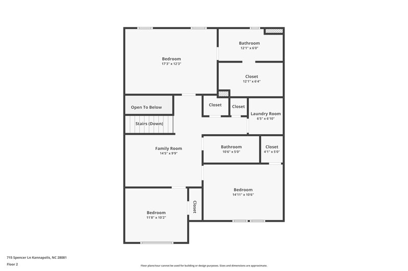 2,105/Mo, 715 Spencer Ln Kannapolis, NC 28081 Floor Plan View