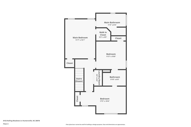 2,890/Mo, 8153 Rolling Meadows Ln Huntersville, NC 28078 Floor Plan View 2