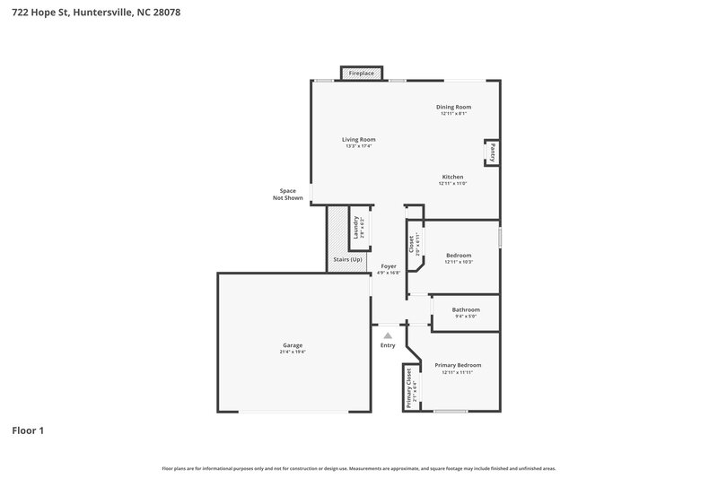 2,145/Mo, 722 Hope St Huntersville, NC 28078 Floor Plan View