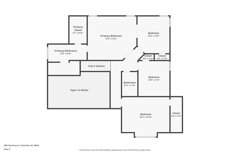 2,195/Mo, 4801 Bay Pines Ct Charlotte, NC 28269 Floor Plan View 2